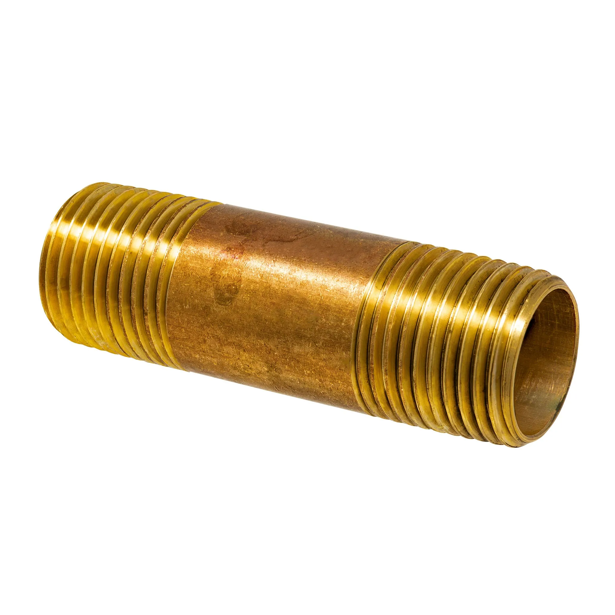 1-1/2" x 1/2" MIP Red Brass Nipple, Lead Free