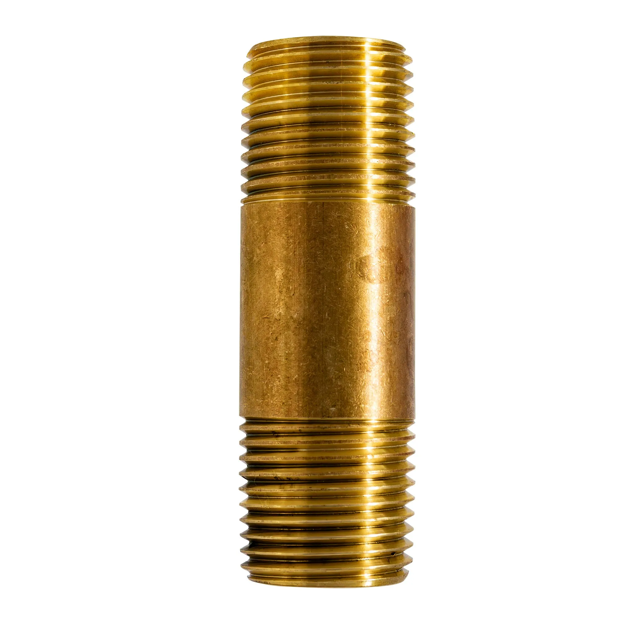 1-1/2" x 1/2" MIP Red Brass Nipple, Lead Free