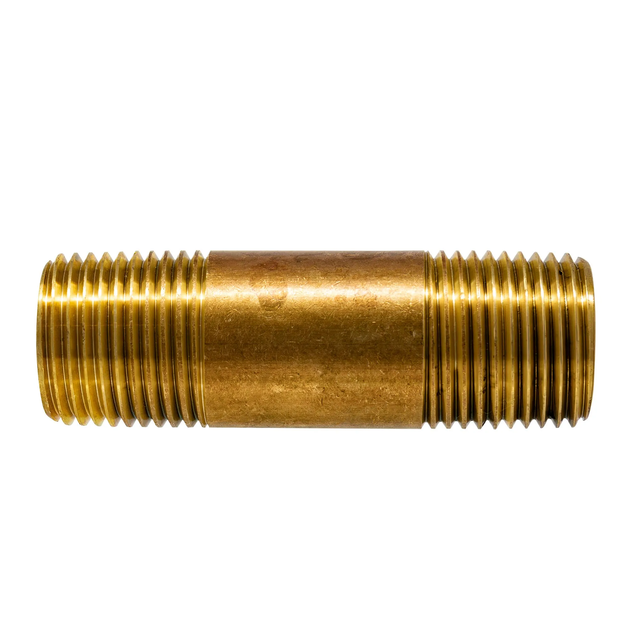 1-1/2" x 1/2" MIP Red Brass Nipple, Lead Free