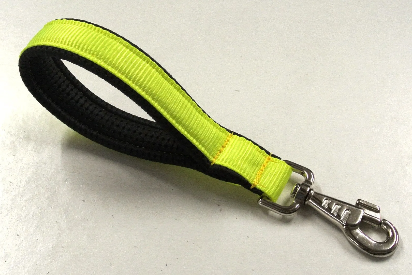 10" Padded Short Close Control Dog Lead Security Leash Bright Fluorescent Yellow