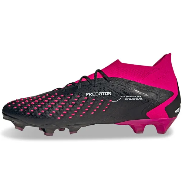 adidas Predator Accuracy.1 Firm Ground Soccer Cleats (Core Black/Team Shock Pink)