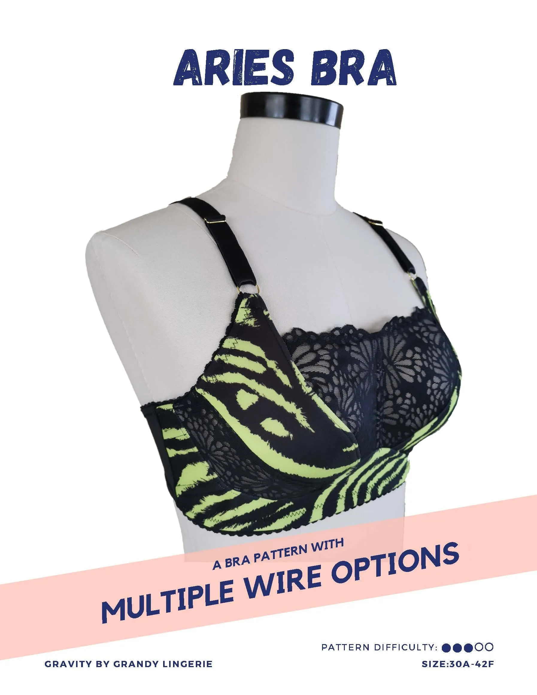 Aries Downloadable Bra Pattern by Gravity by Grandy