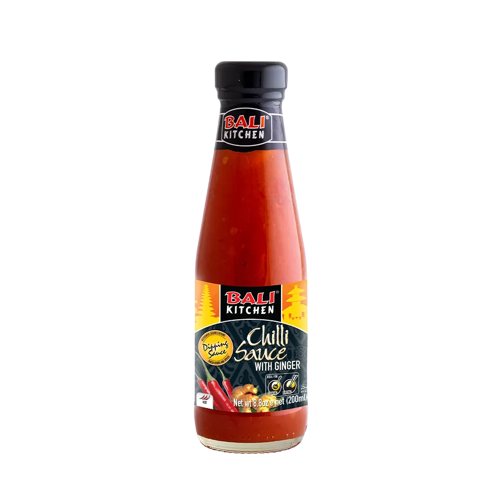 Bali Kitchen Chili Sauce With Ginger 200ml (Case 24)