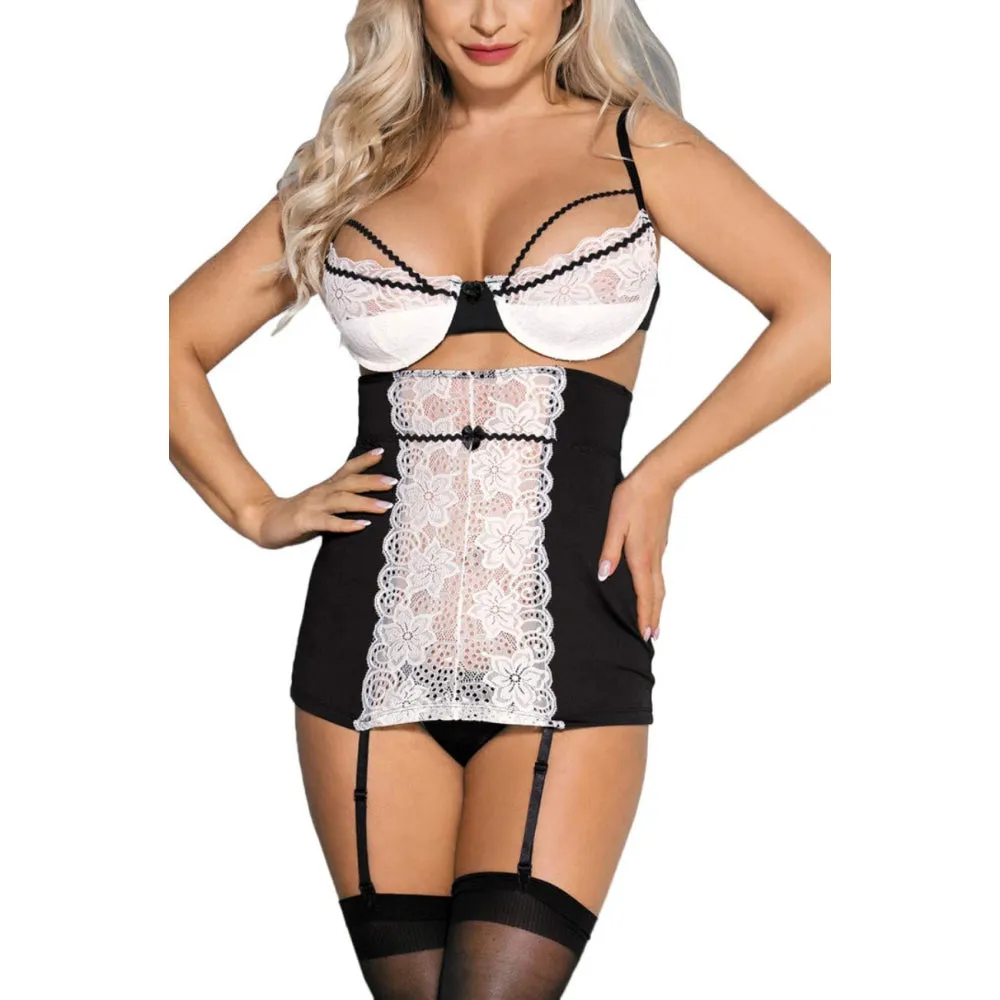 Black & White Lacy Set