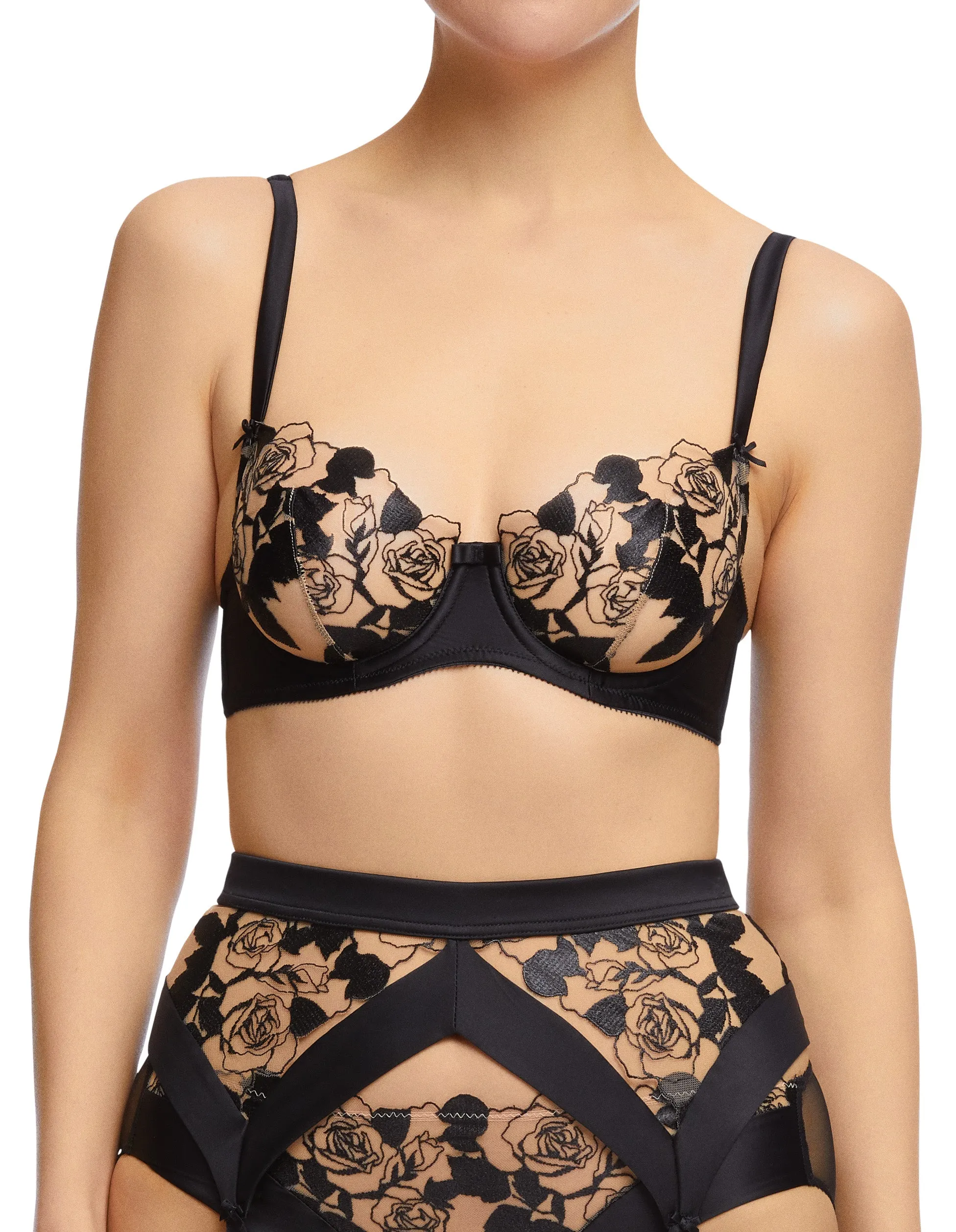 Black Rosabelle Underwired Bra by Dita Von Teese