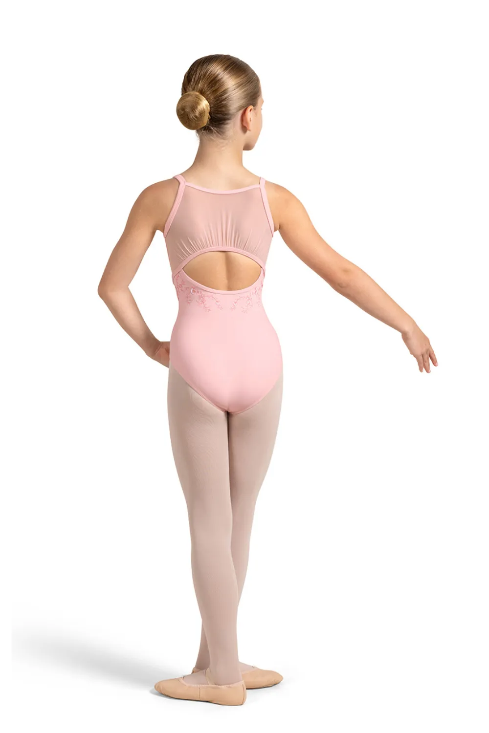 BLOCH CL4227 GIRLS VIOLET MESH BACK CAMISOLE LEOTARD