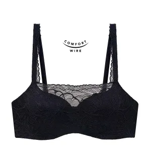 Body Make Up Illusion Lace Wired Padded Bra