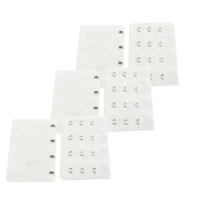 Braza Bra Back Extenders 4 Hook, White