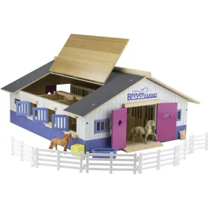 Breyer Farms Deluxe Wood Stable Playset