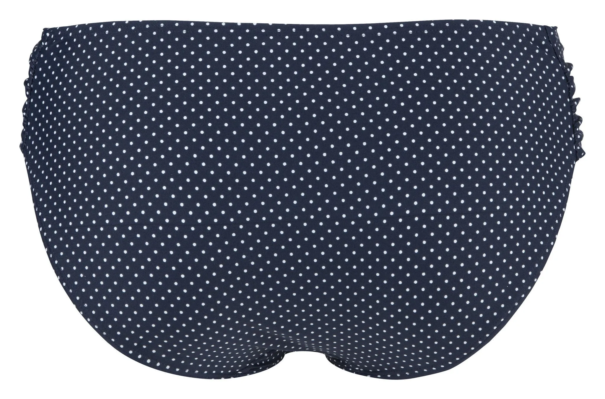 Britt Navy Spot Gathered Bikini Brief - Panache Swim