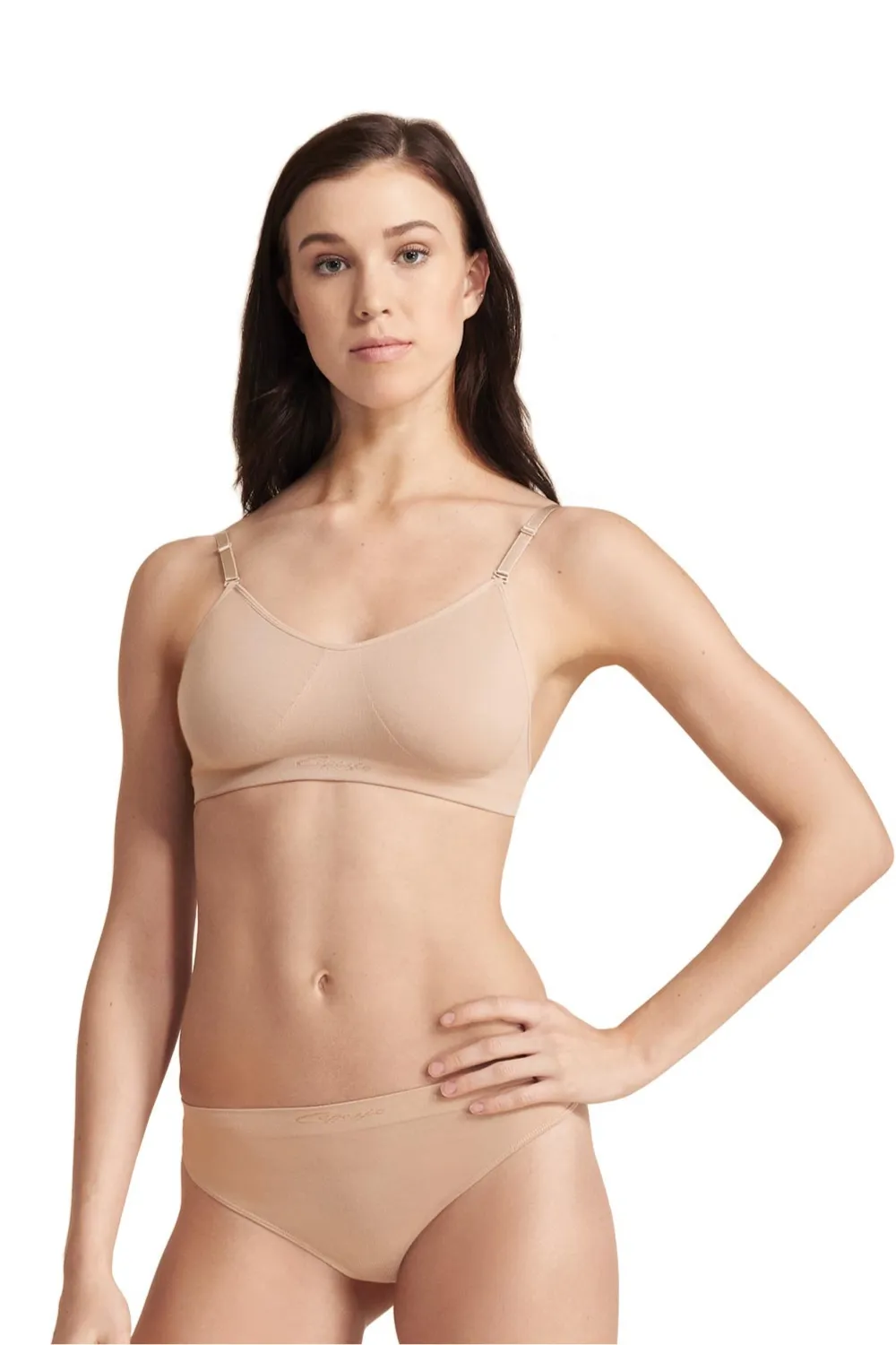 CAPEZIO 3683 SEAMLESS CLEAR BACK BRA