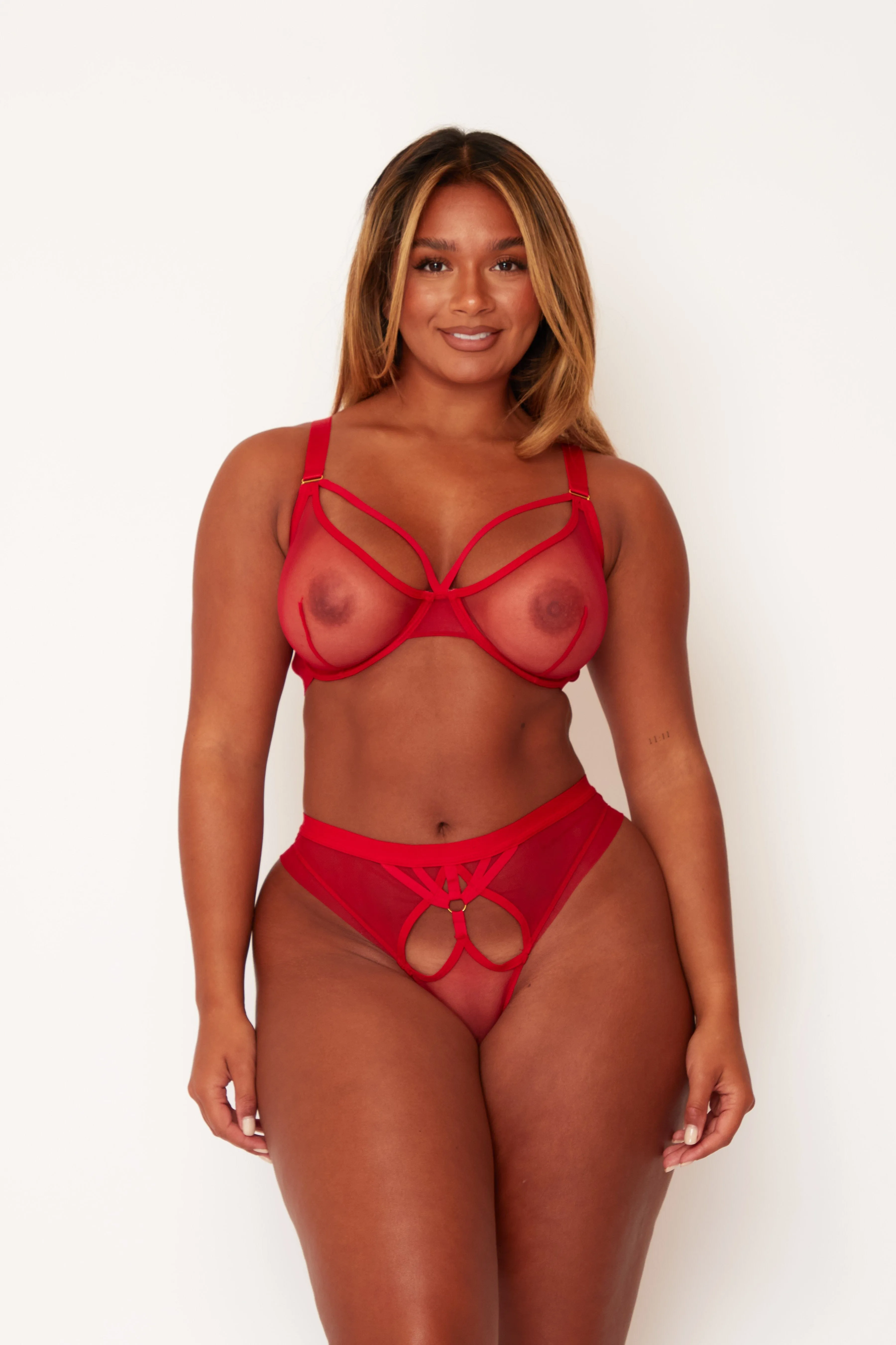 Carina Red Wired Bra