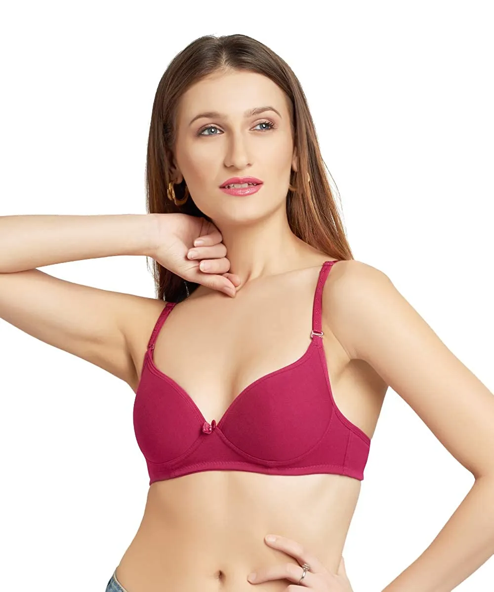 Daisy Dee Women's Pre-Shaped Strapless Lightly Padded Bra Pink