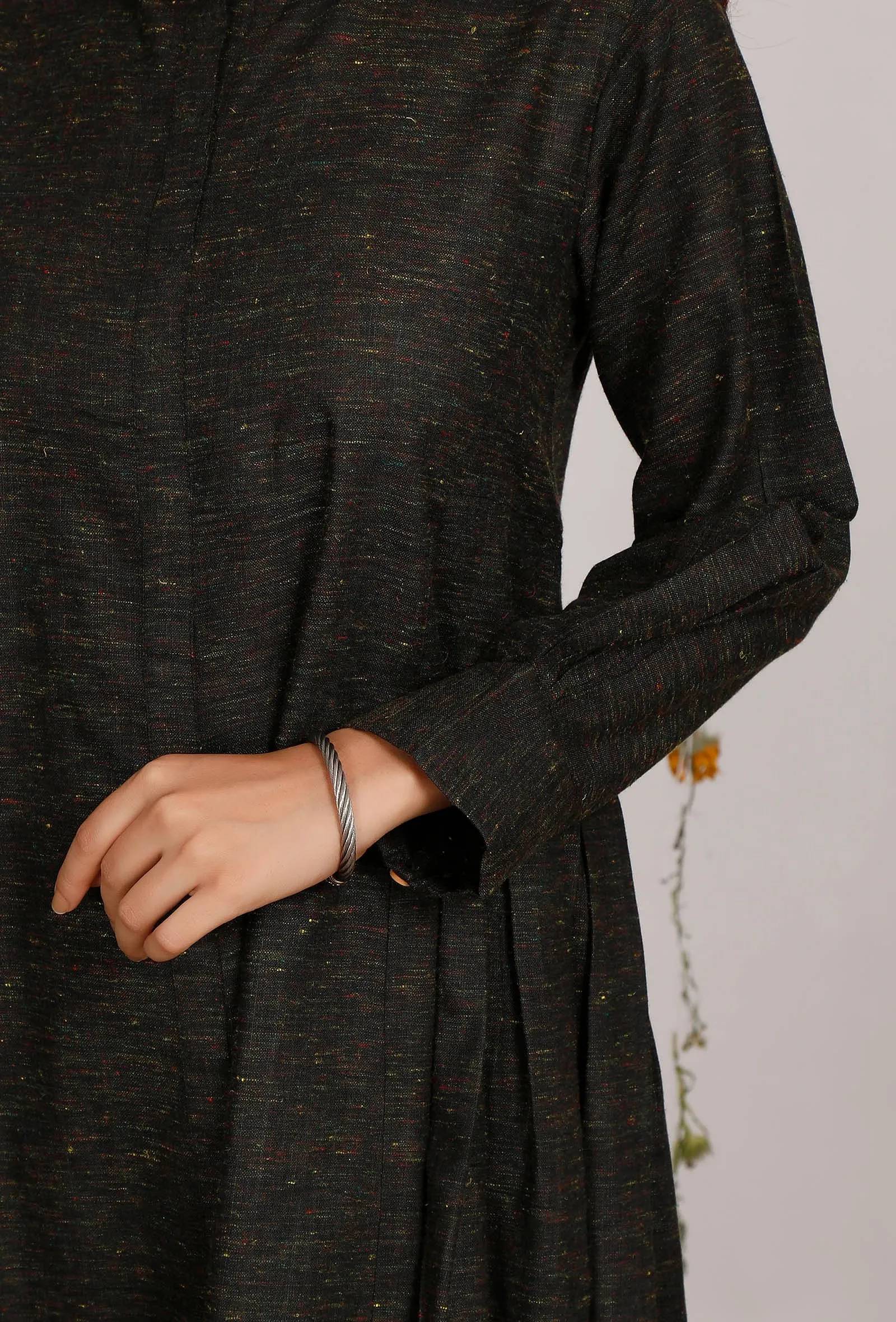 Dark Olive Cotton Khaadi Kurta