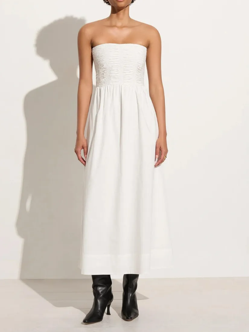 Dominquez Midi Dress White