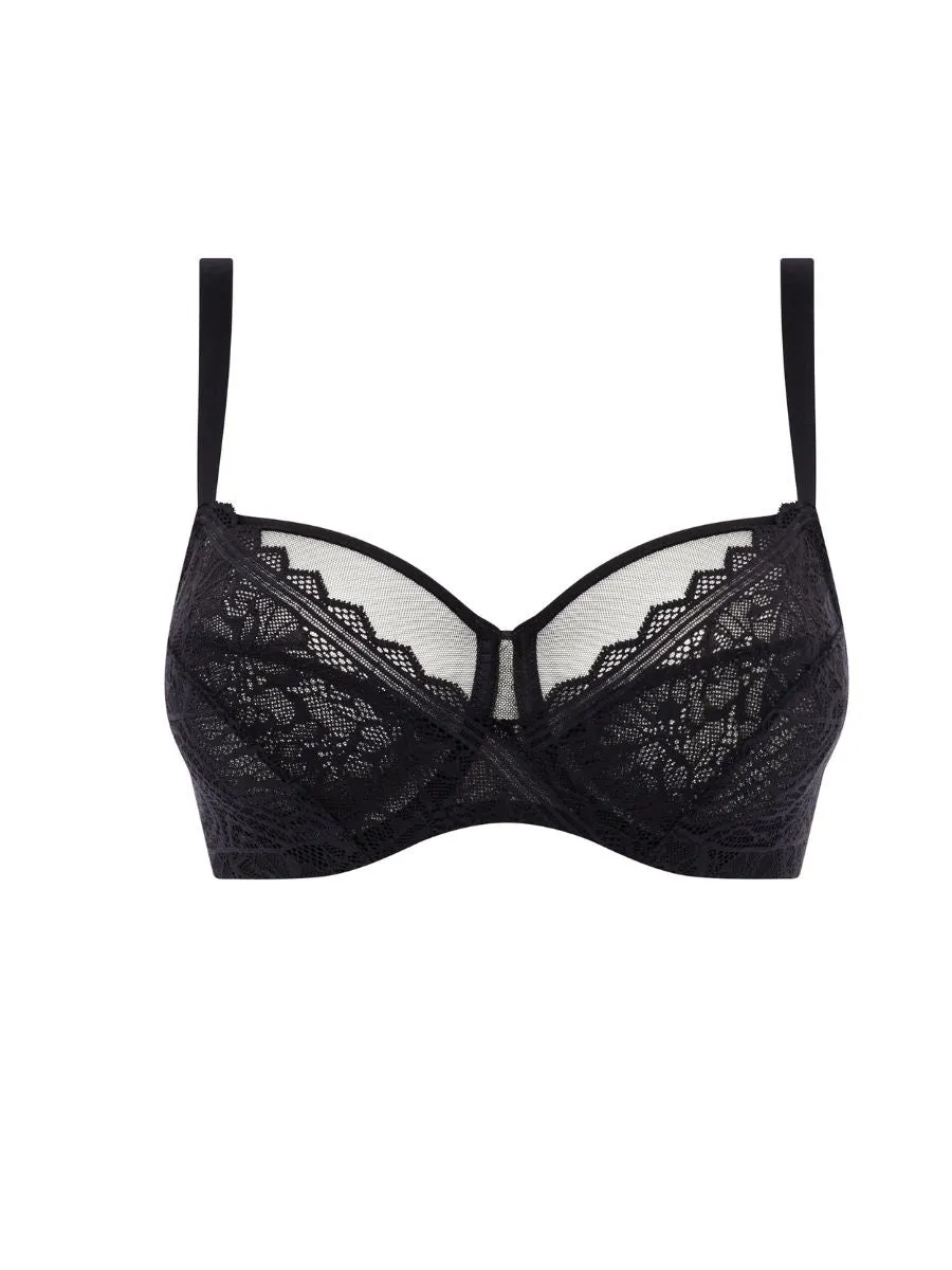 Easy Feel Floral Touch Full Cup Bra - Black