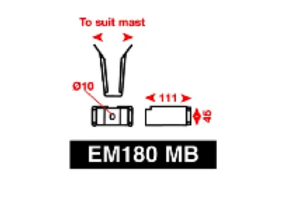 Echomax 180 Mounting Brackets