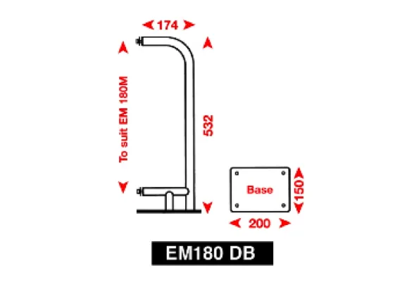 Echomax 180 Mounting Brackets