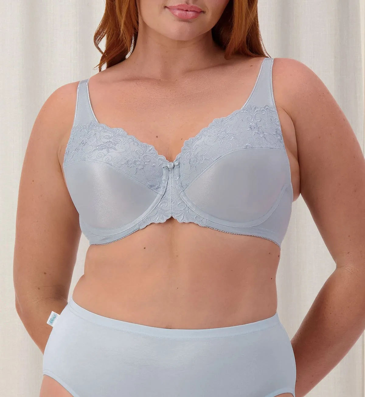 EMBROIDERED MINIMISER TWIN PACK UNDERWIRED BRA