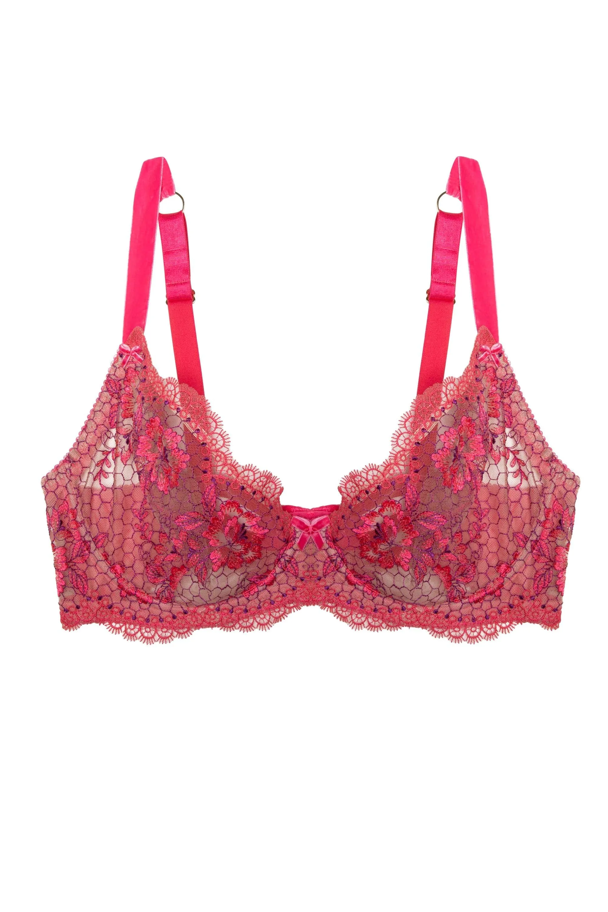 Evelina Curve Blood Orange Bra