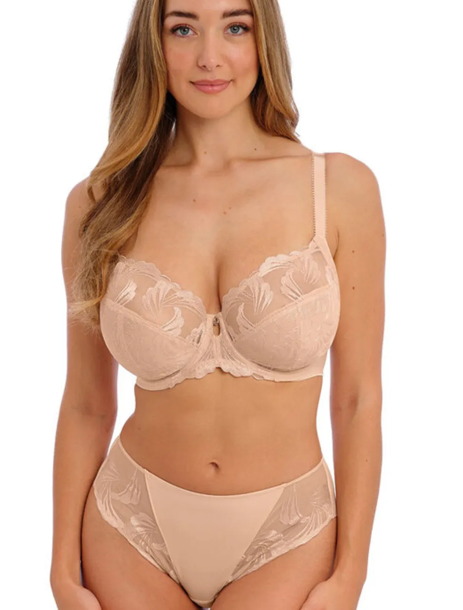 Fantasie Anoushka Underwire Side Support Plunge Bra, Natural Beige | Beige Fantasie Bra