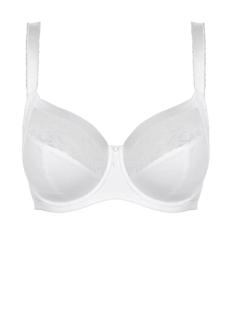 Fantasie Illusion Underwire Side Support Bra, White | White Illusion Bra By Fantasie Lingerie | White Fantasie Illusion