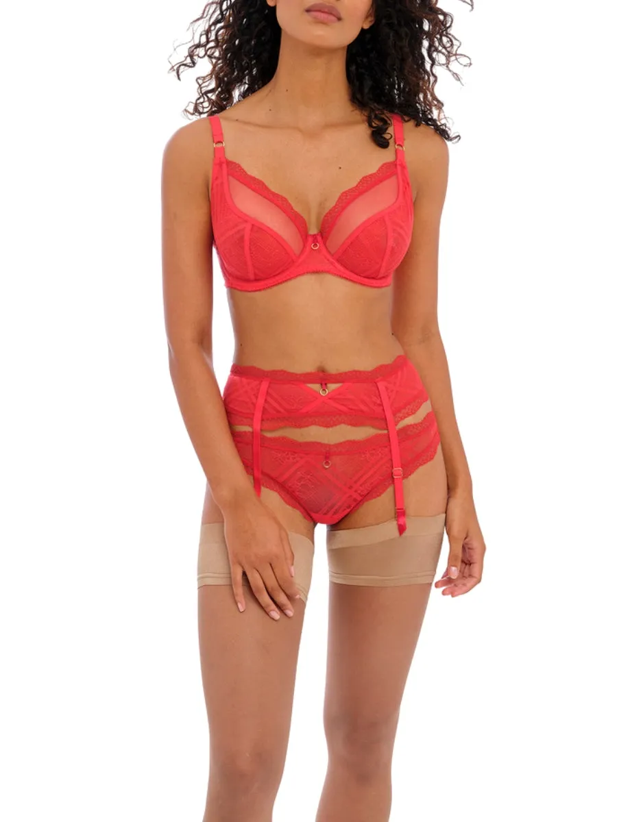 Fatale Plunge Bra - Chilli Red