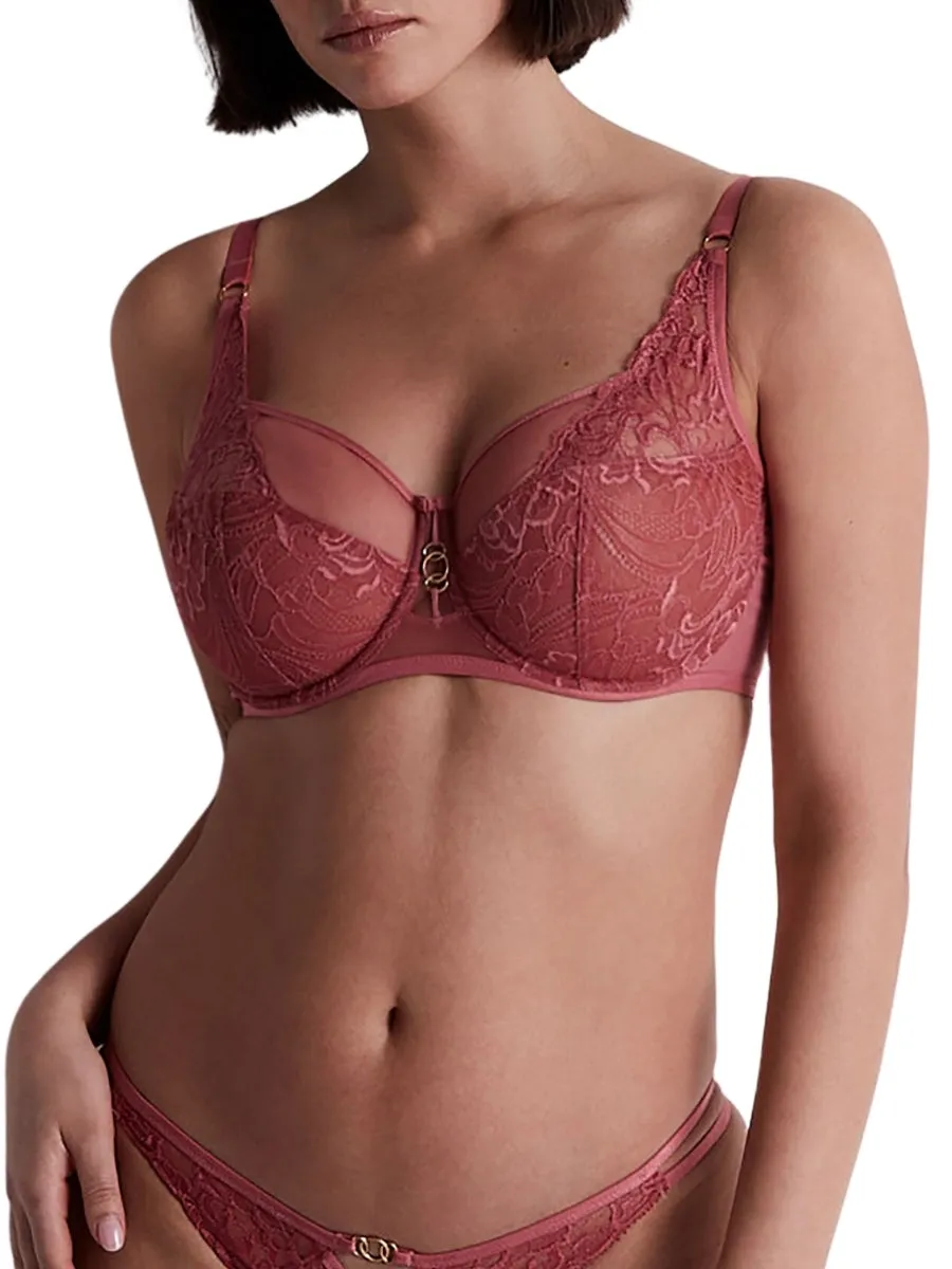 Feeling Myself High Apex Plunge Bra - Rosewood