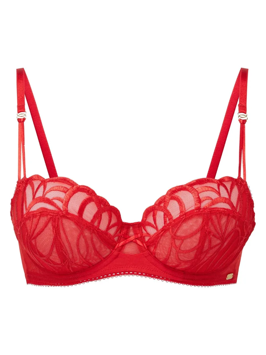 Fiesta Balcony Bra - Fiesta Red