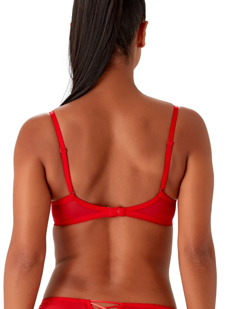 Fiesta Balcony Bra - Fiesta Red