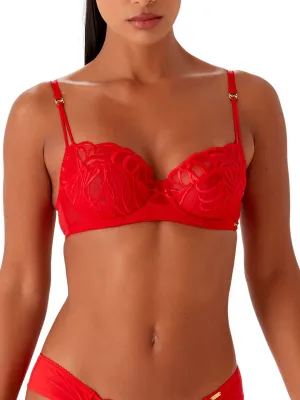 Fiesta Balcony Bra - Fiesta Red