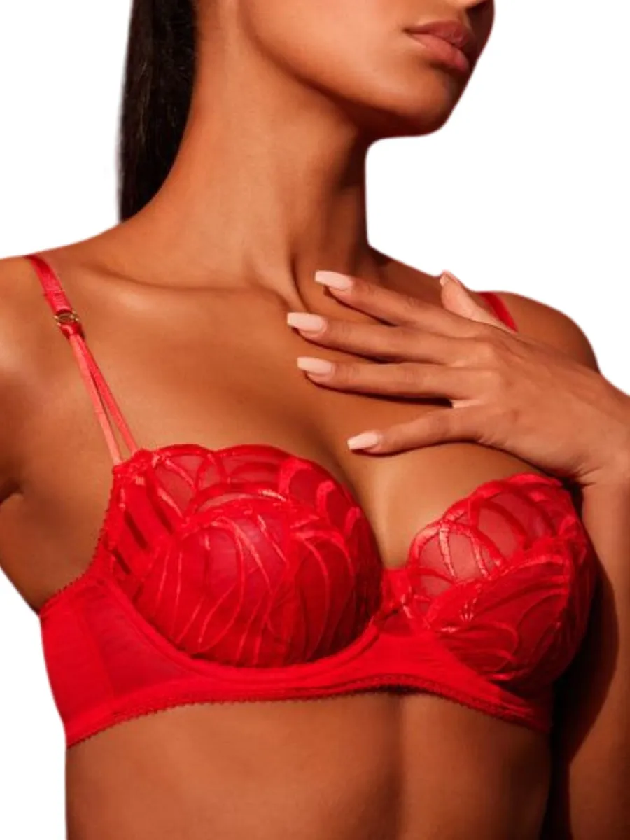 Fiesta Balcony Bra - Fiesta Red