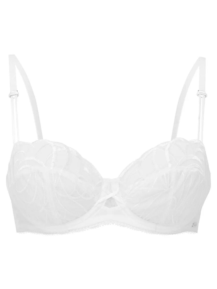 Fiesta Balcony Bra - White Sparkle