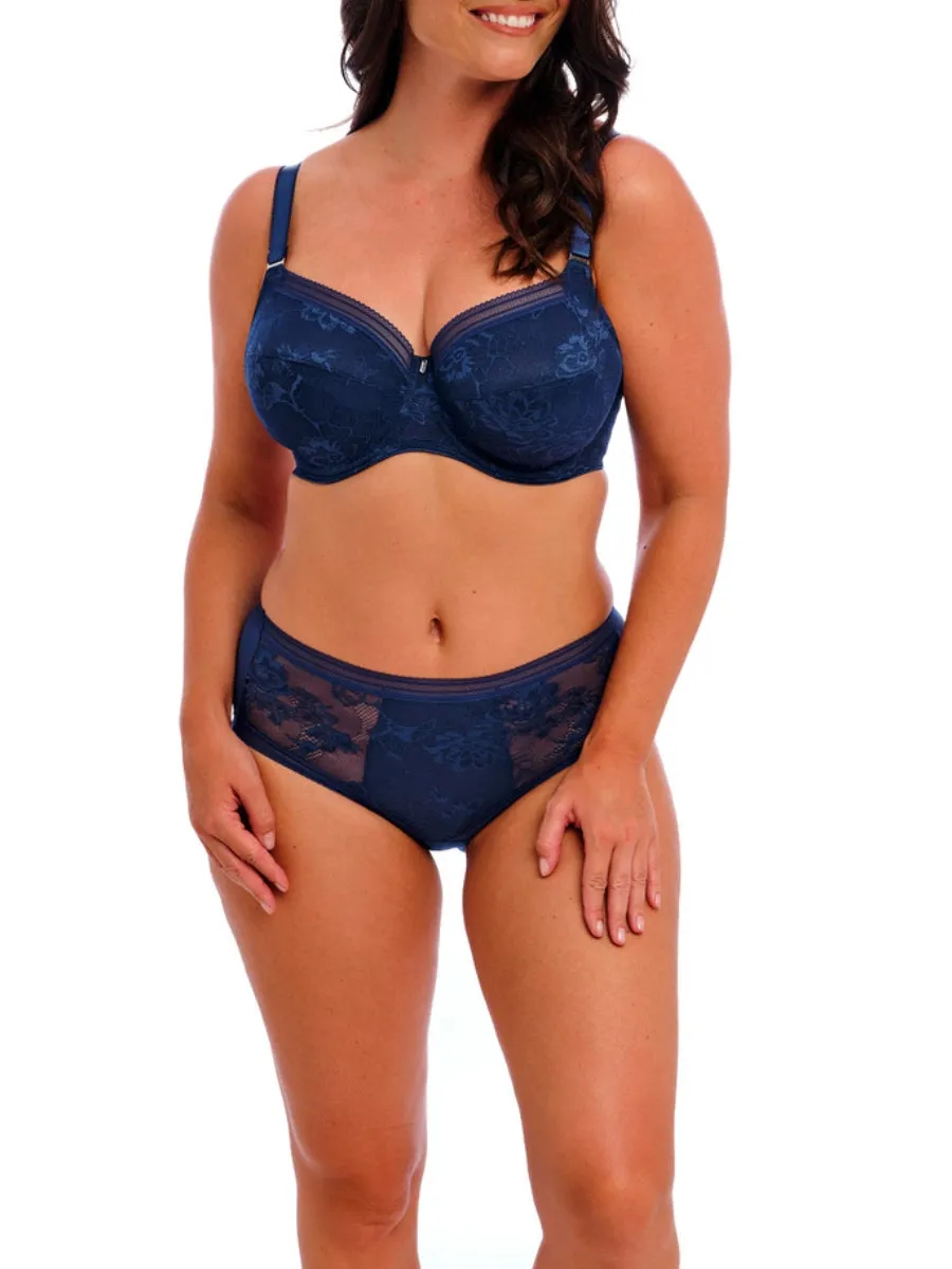 Fusion Lace Side Support Bra - French Navy