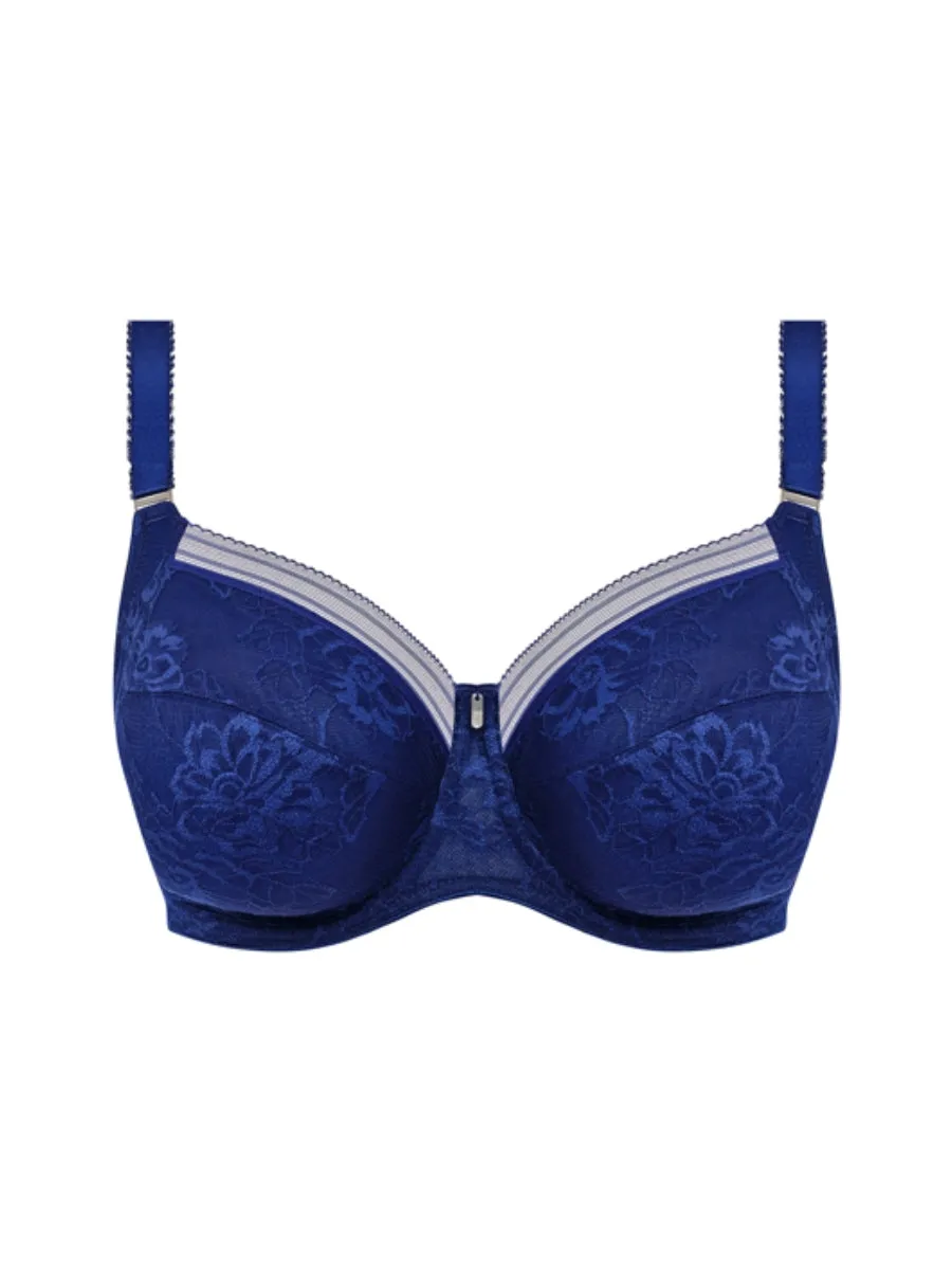 Fusion Lace Side Support Bra - French Navy