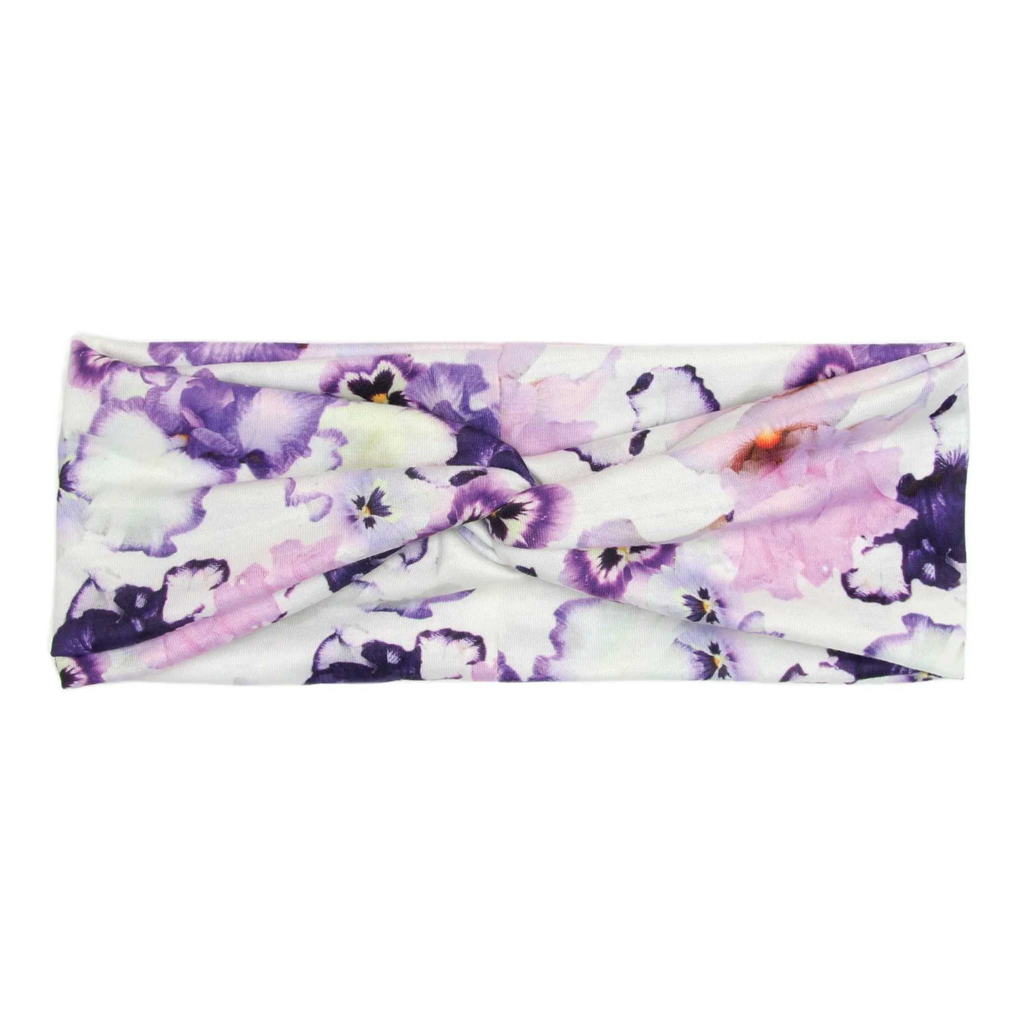 Giverny Pansy - Classic Twist Headwrap