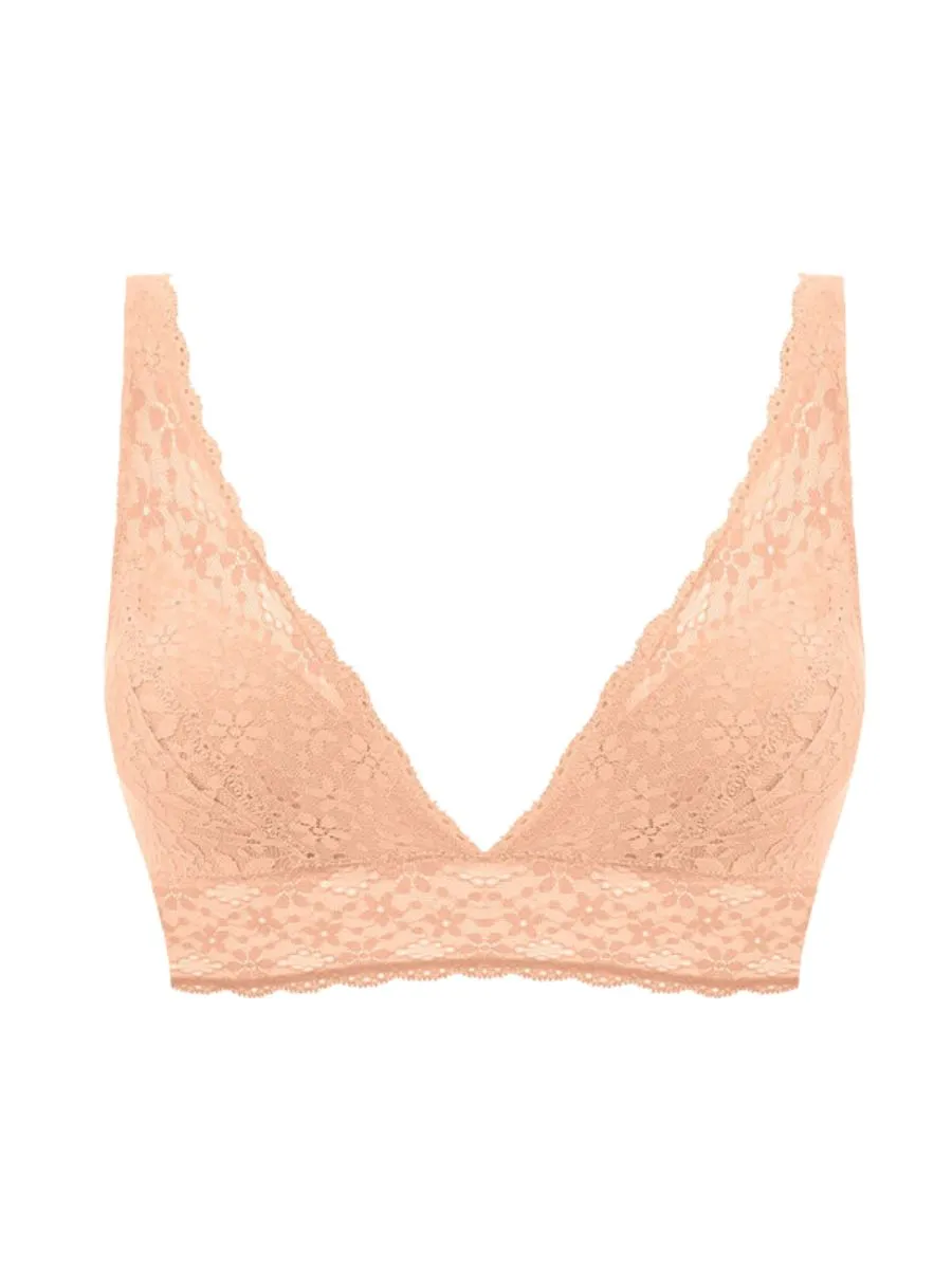 Halo Lace Soft Cup Bra - Almost Apricot