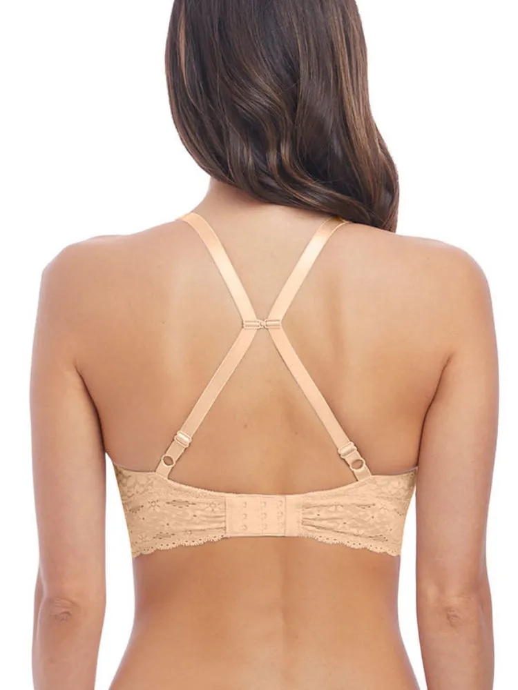 Halo Lace Soft Cup Bra - Nude