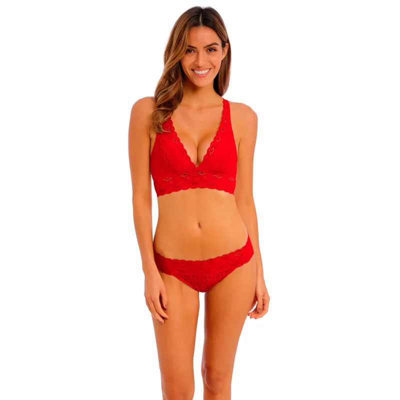 Halo Lace Soft Cup Bra Red - Wacoal