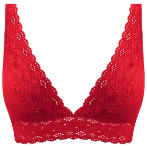 Halo Lace Soft Cup Bra Red - Wacoal