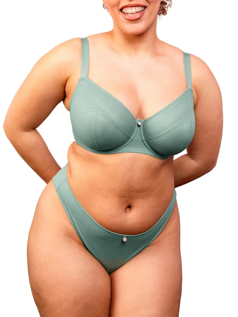 Happy Balcony Bra - Sage Green