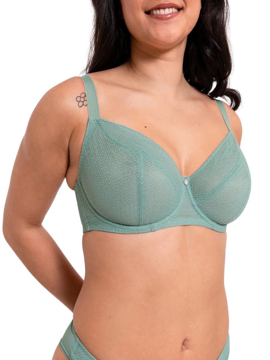 Happy Balcony Bra - Sage Green