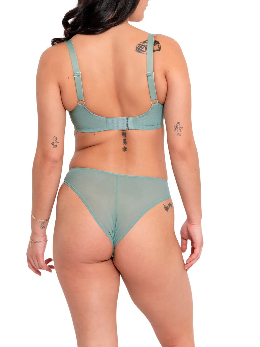 Happy Balcony Bra - Sage Green