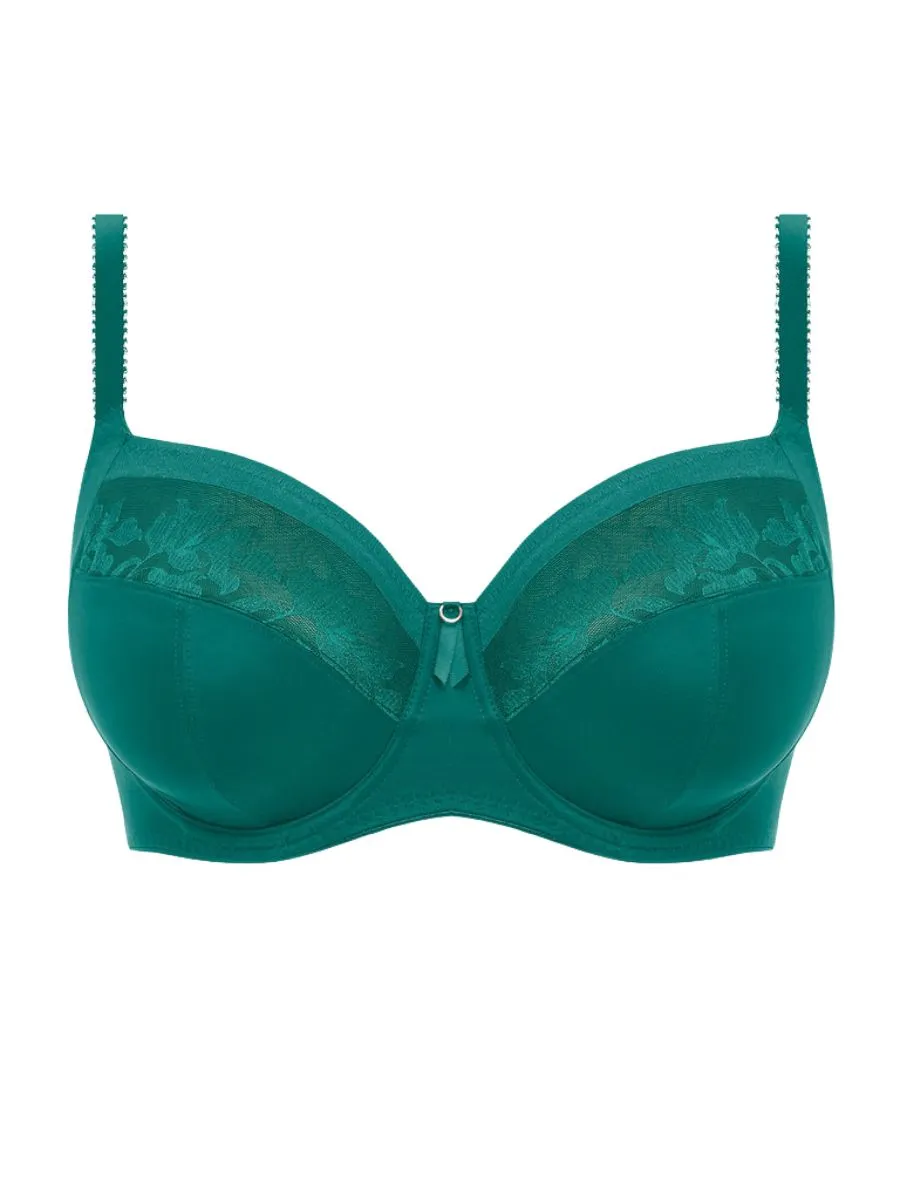 Illusion Full Cup Side Support Bra - Emerald