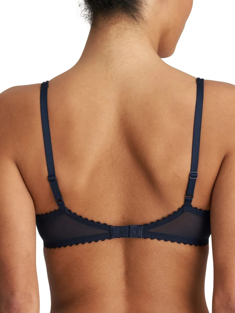 Jane Horizontal Seam Balcony Bra - Velvet Blue