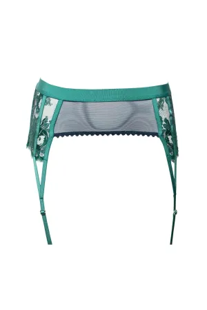 Jasmin Emerald Garter Belt