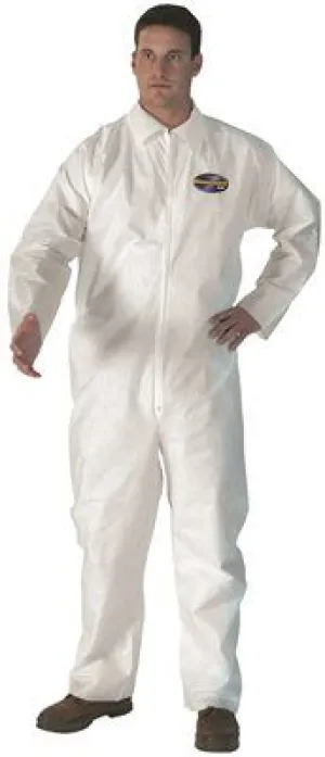 Kleenguard* A20 Breathable Particle Protection Coveralls Zipper Front White Xx-Large