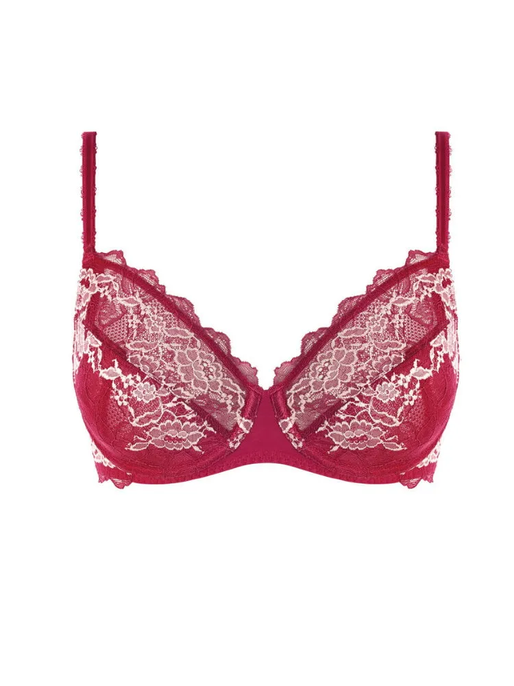 Lace Perfection Average Wire Bra - Cerise