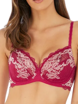 Lace Perfection Average Wire Bra - Cerise