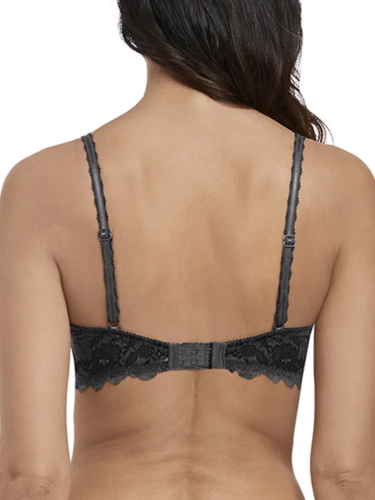 Lace Perfection Average Wire Bra - Charcoal